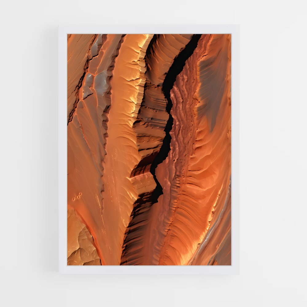 Poster Éclats de Mars – affiche Système solaire (vue 3)
